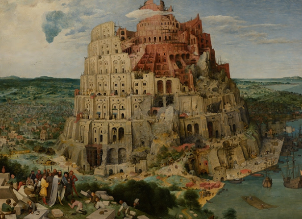De Toren van Babel schilderij