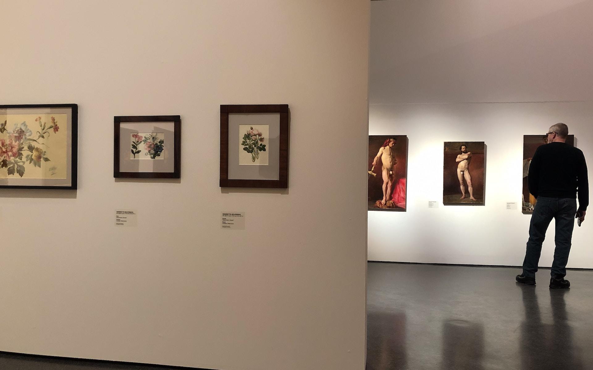 Kunst in een museum