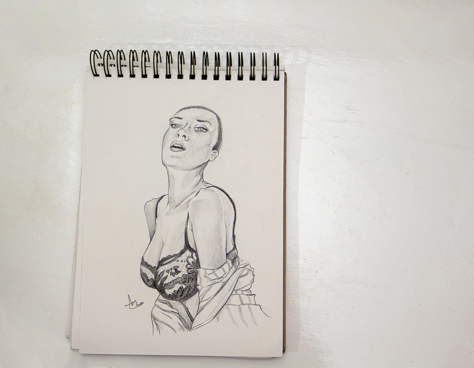 Tekening van een vrouw