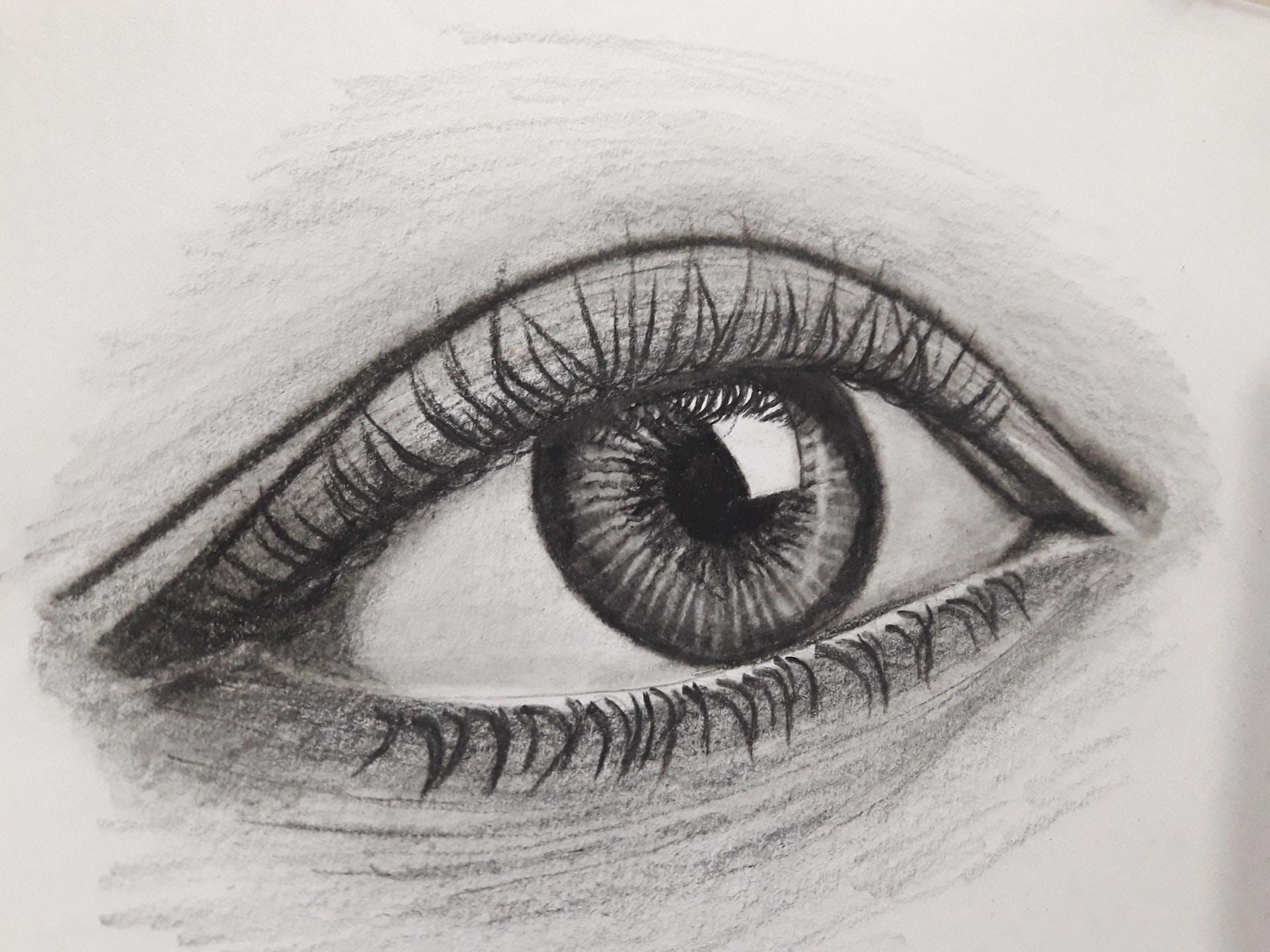 Tekening van een oog