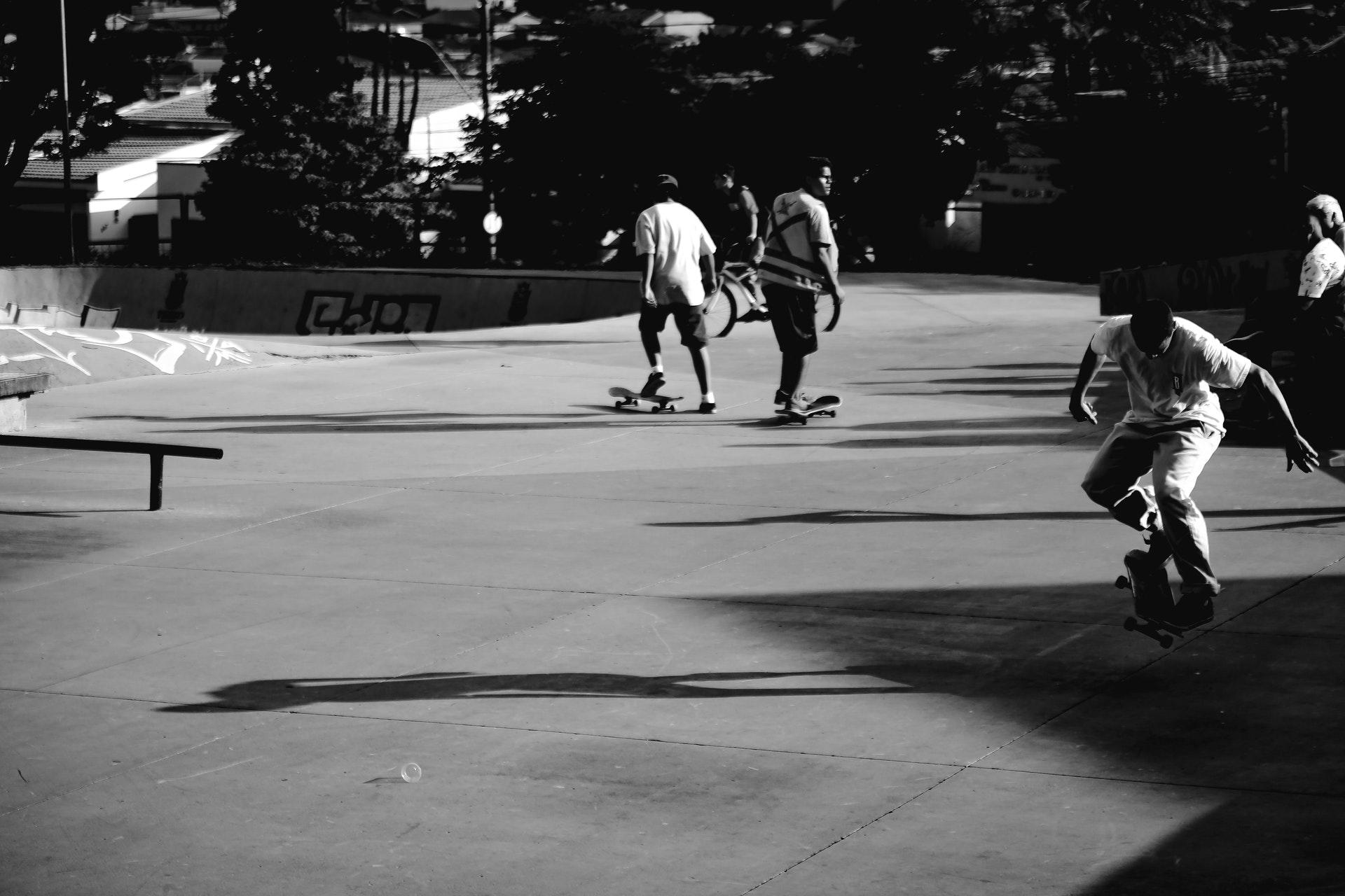 Skate lessen in skatepark