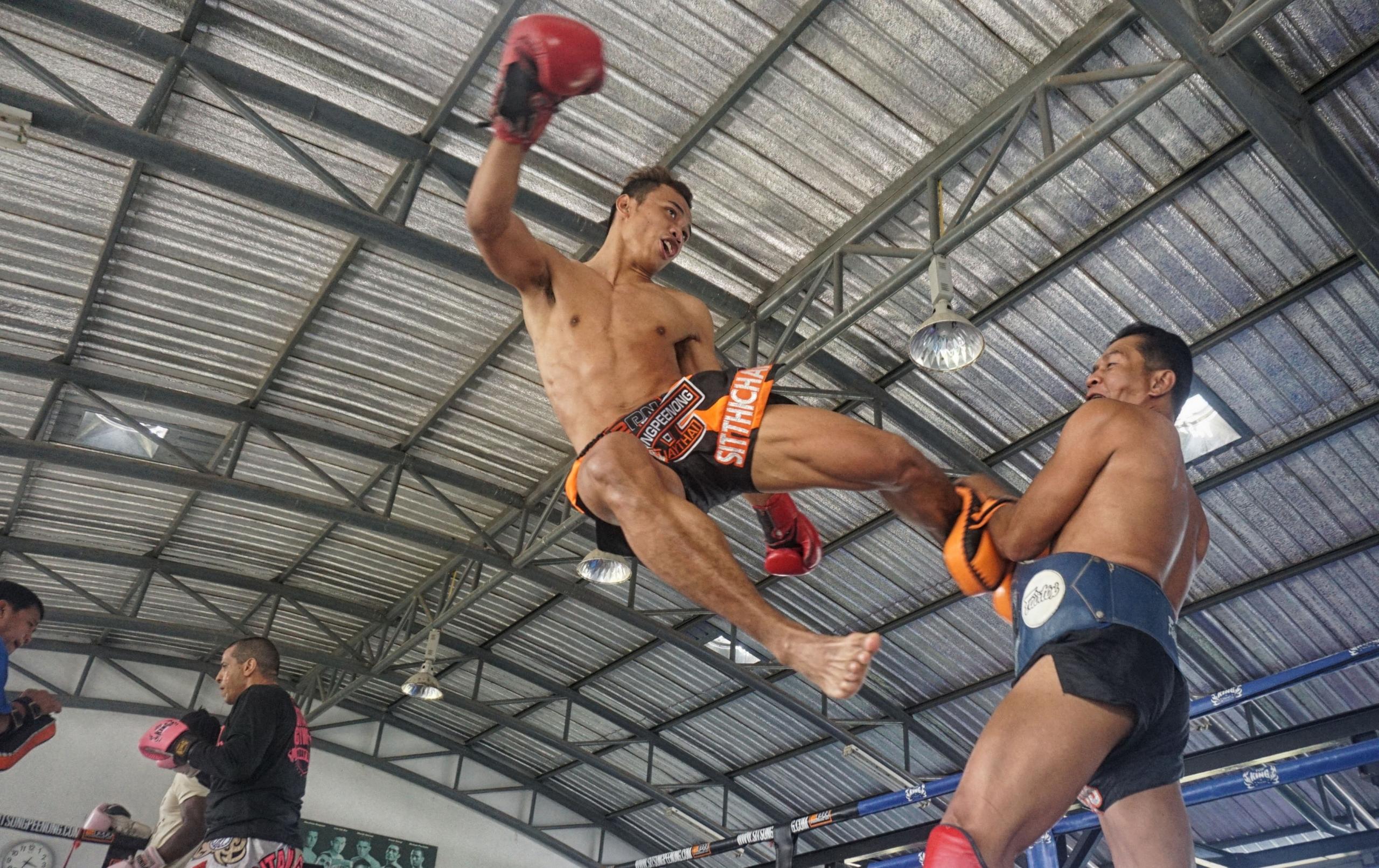 Kickboks training in zaal