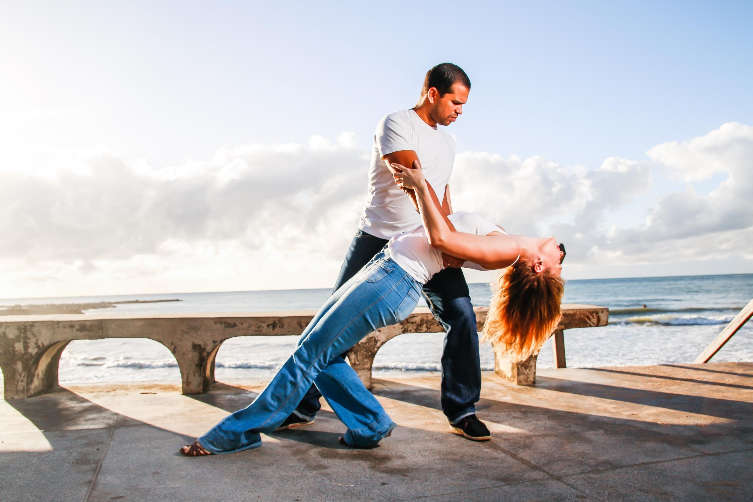 Salsa dansen in het openbaar