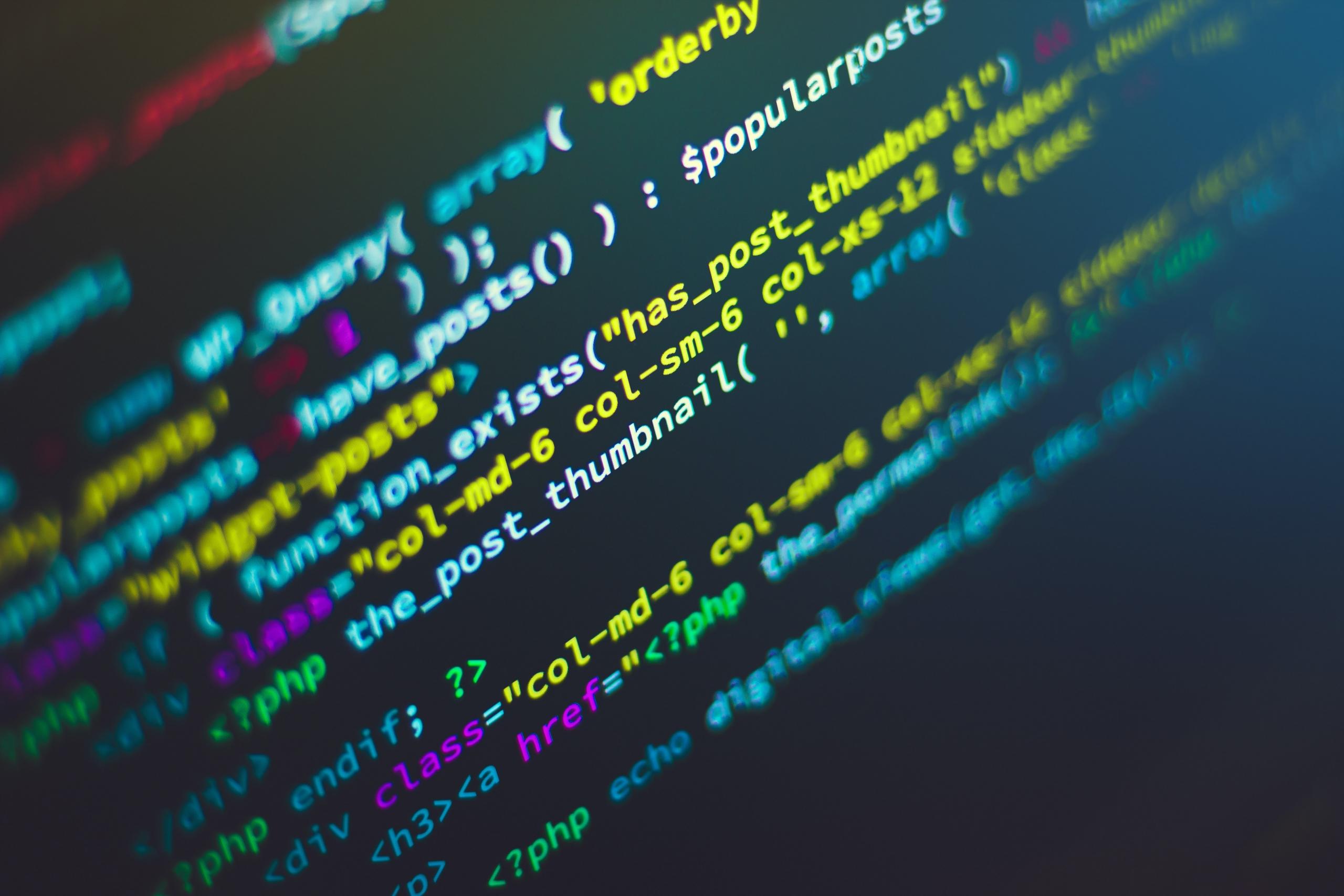 Code op scherm