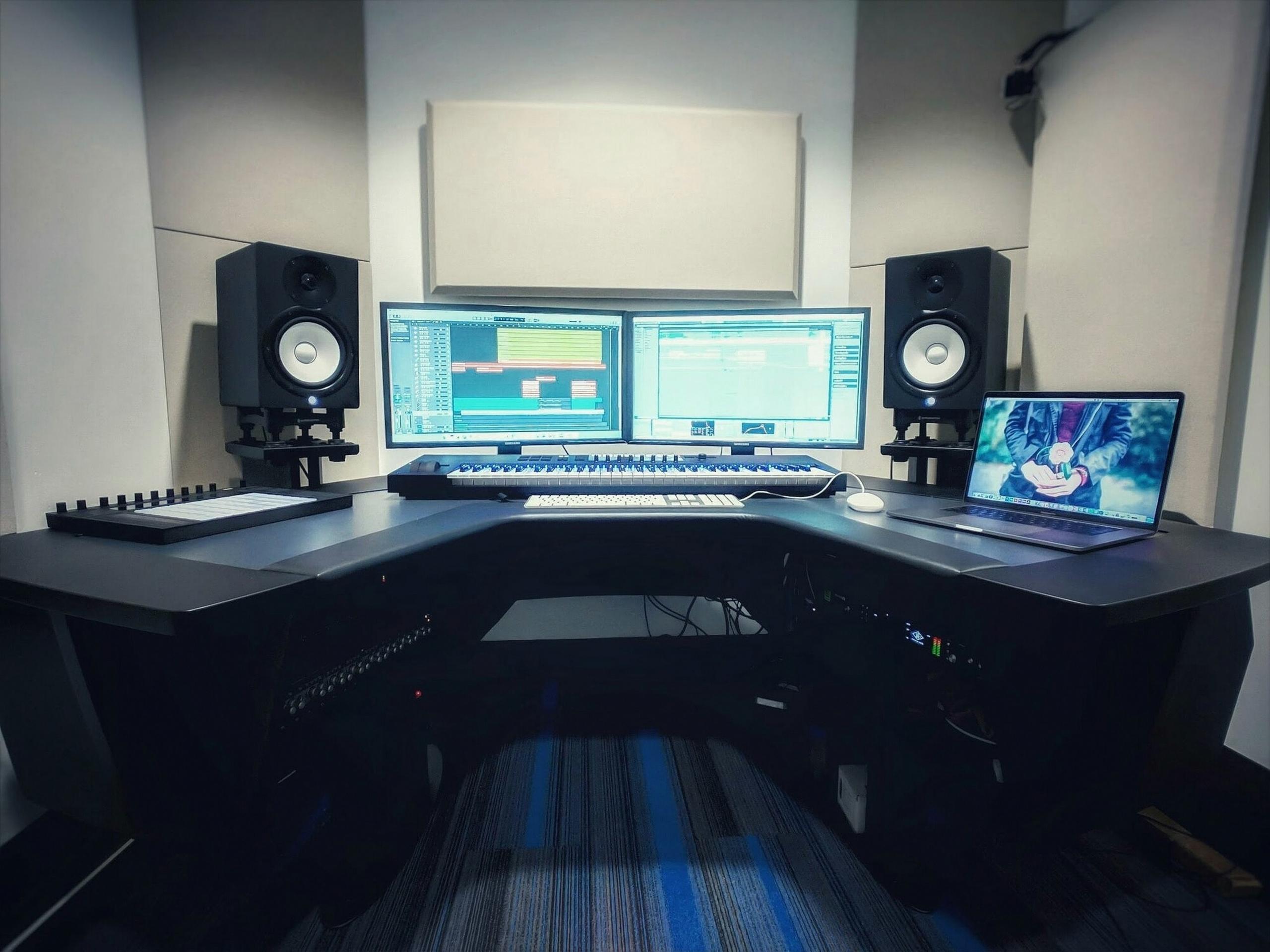 thuisstudio van producer