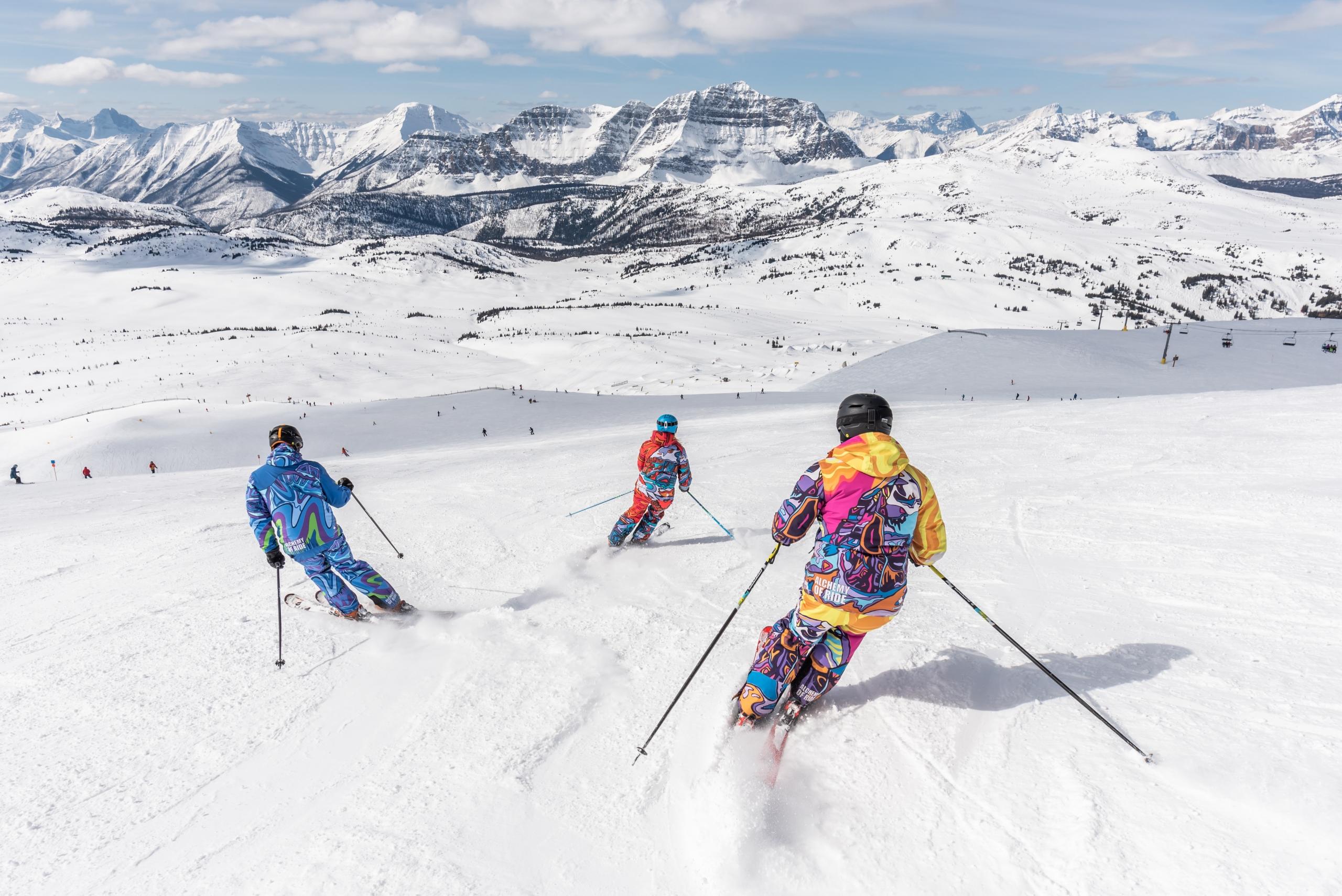 Mensen op ski piste