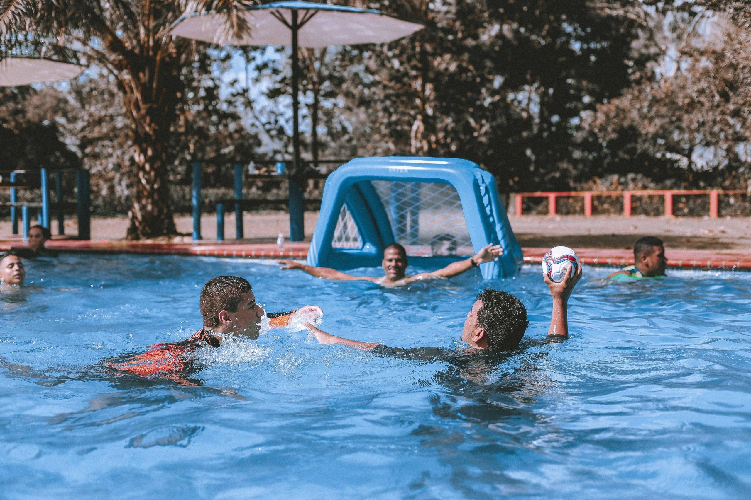 Waterpolo training buiten