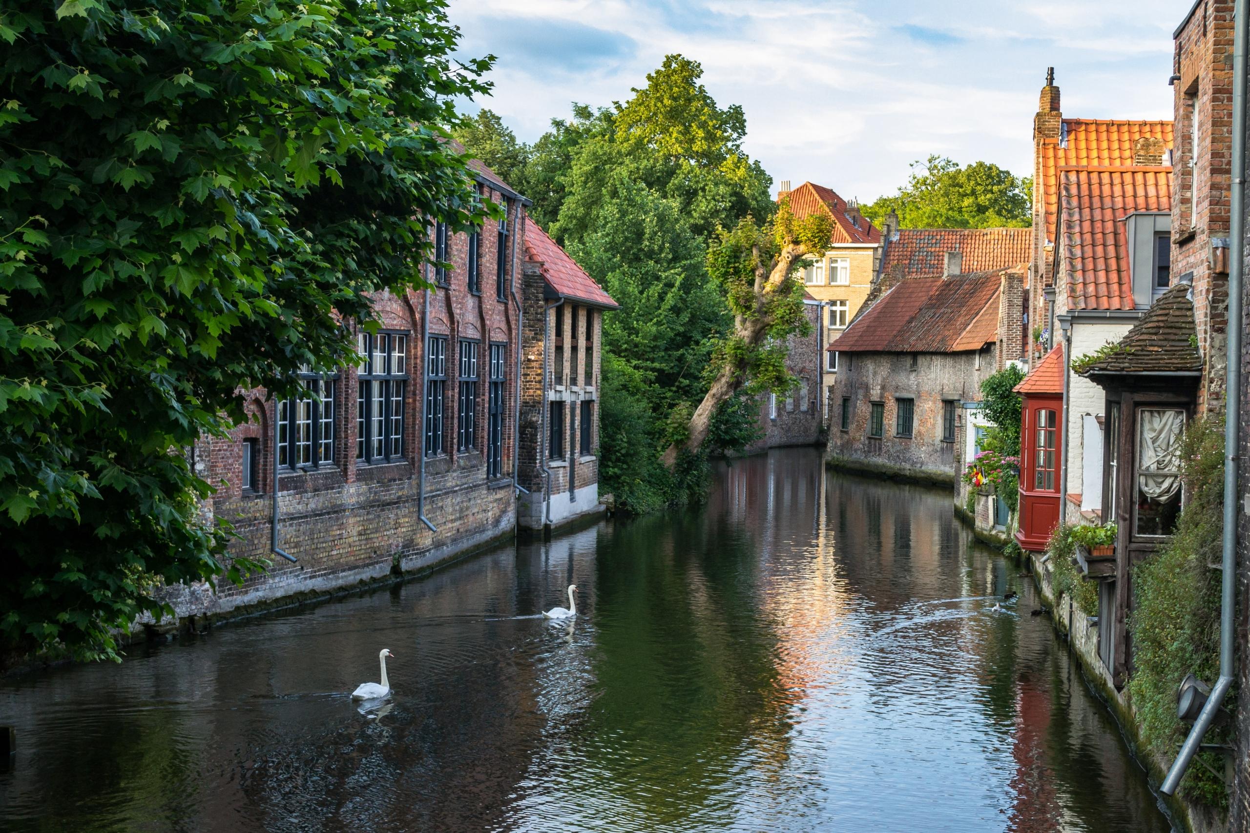 Rivier in Brugge