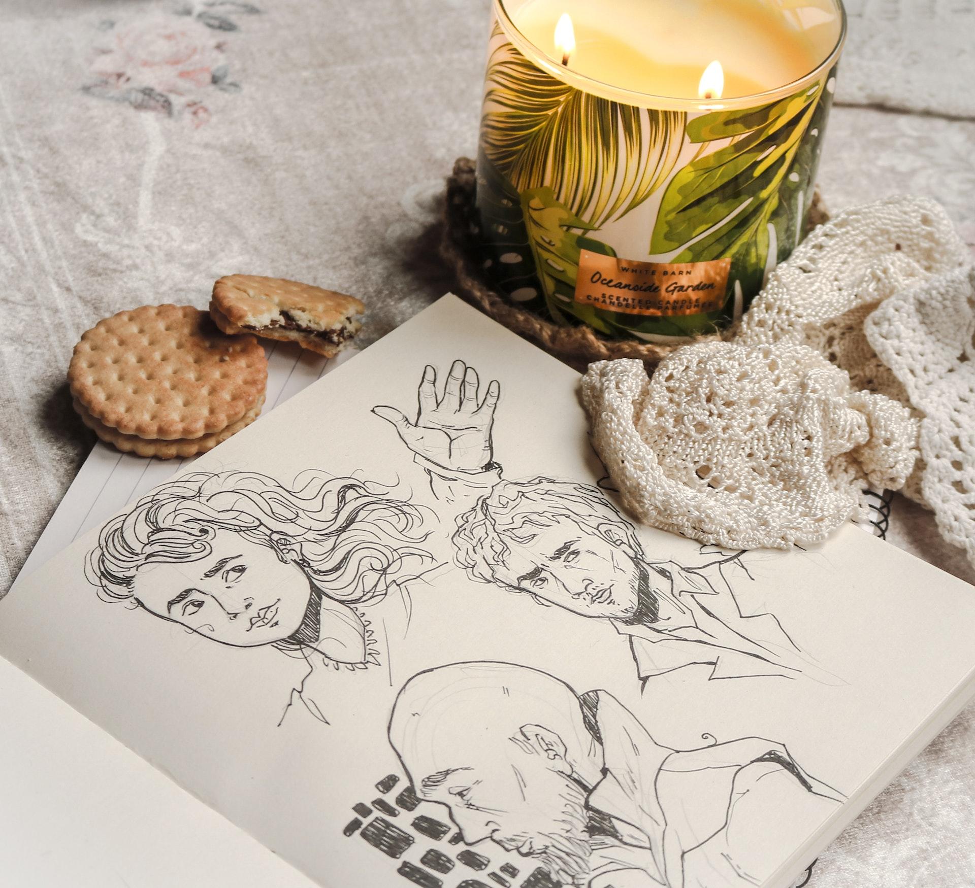 Geschetste stripfiguren