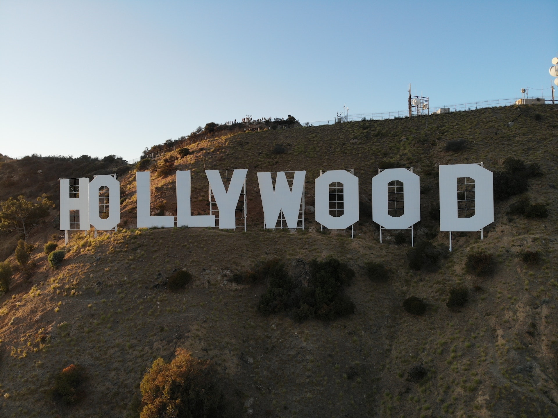 Hollywood bord op een heuvel