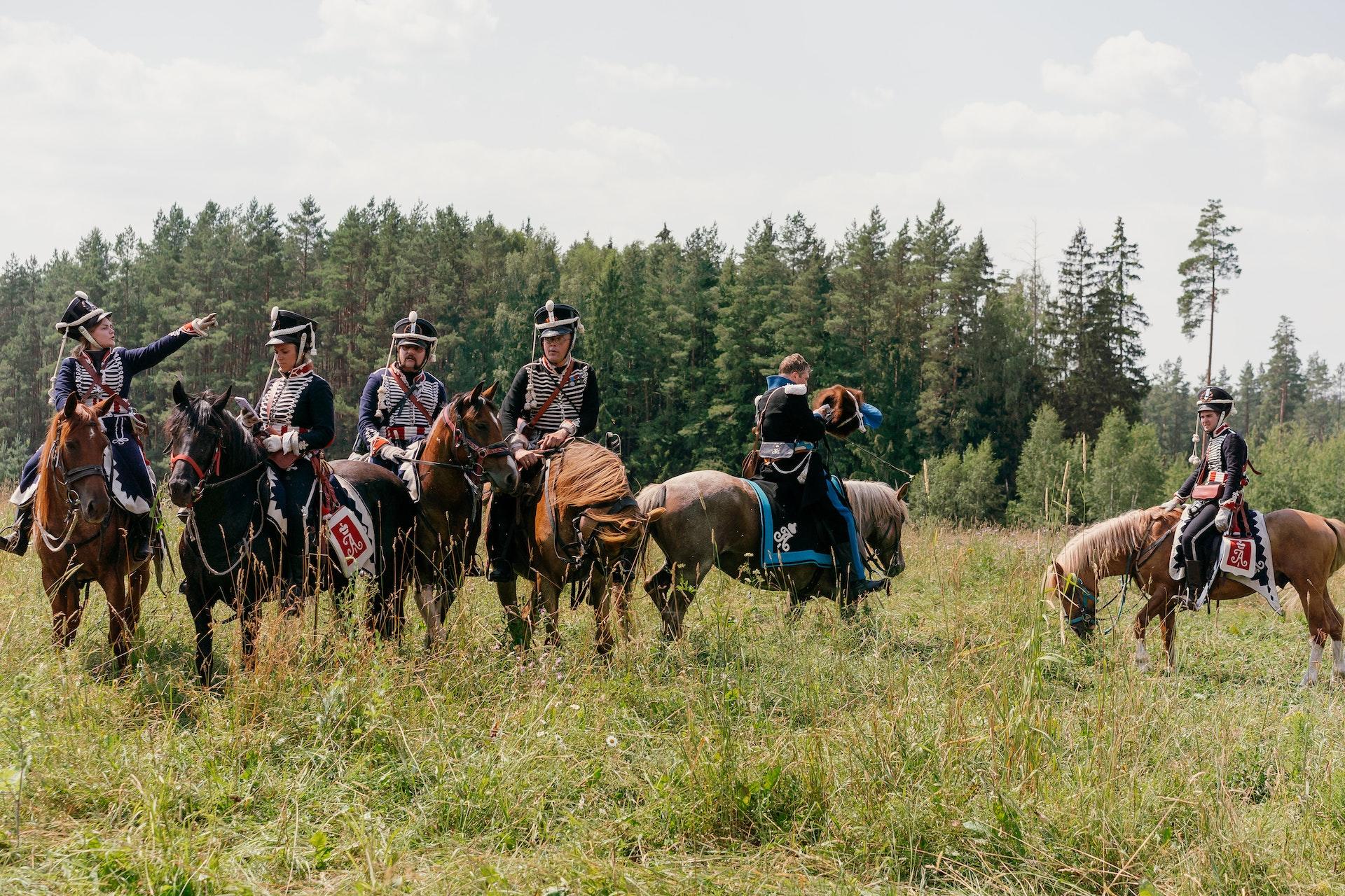 Soldaten op paard