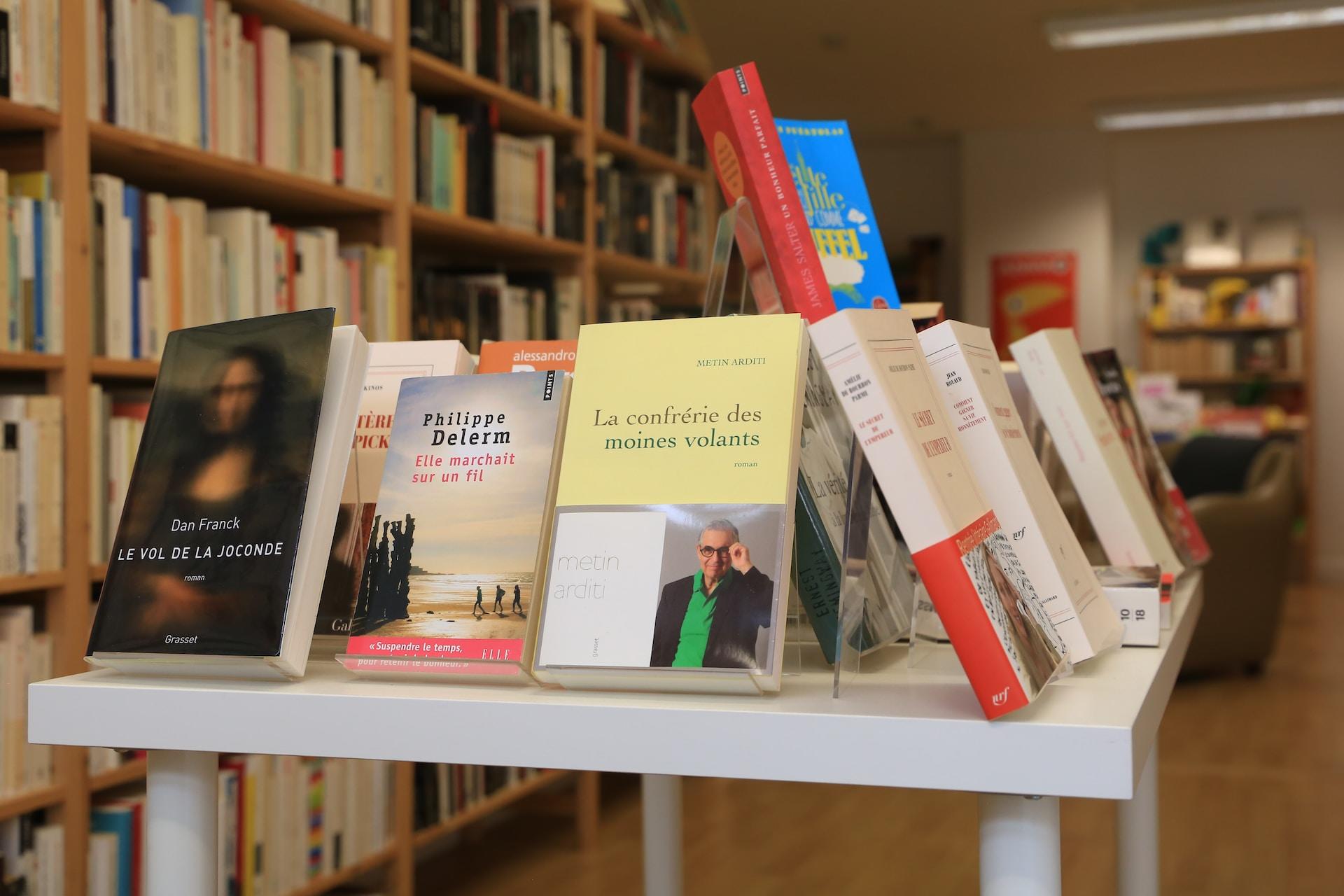 Franse boeken in boekenwinkel
