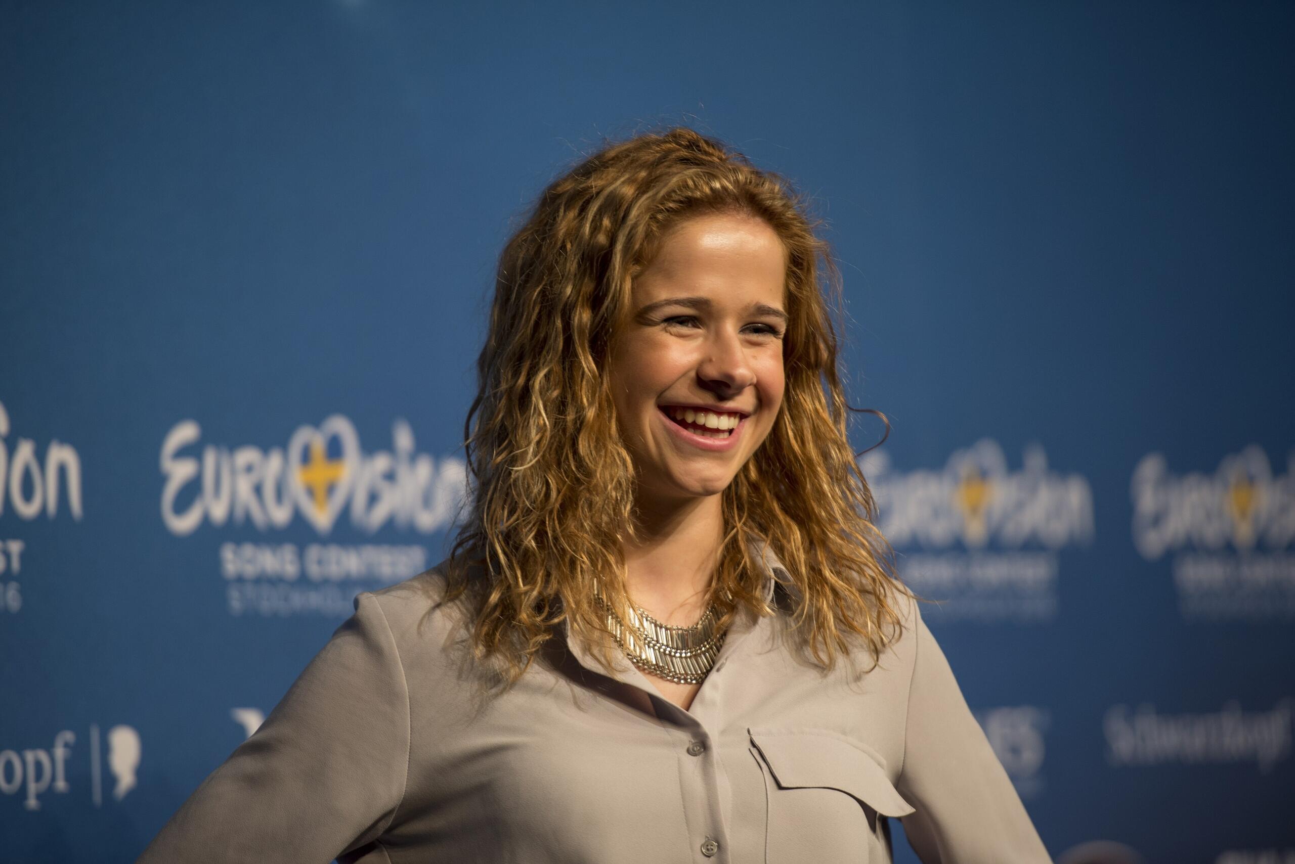 Laura Tesoro tijdens een Eurovision Belgium Meet & Greet. | Wikimedia Commons - Albin Olsson