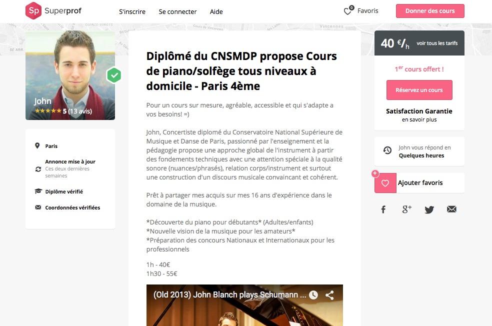 Comment s'inscrire et créer son annonce de cours particulier sur Superprof ?
