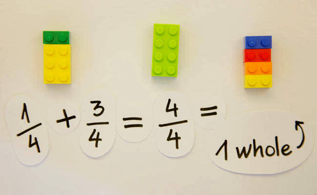 Les additions de fractions mathématiques, un jeu d'enfant.
