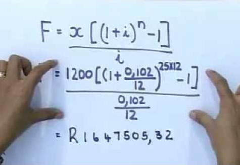 Les différentes formules mathématiques de finance.