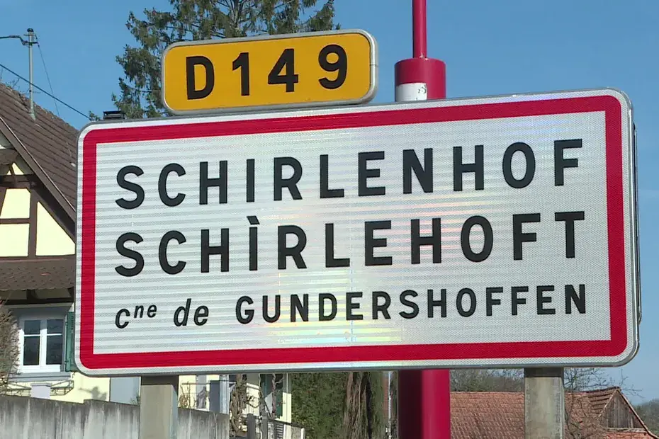 panneau bilingue alsacien