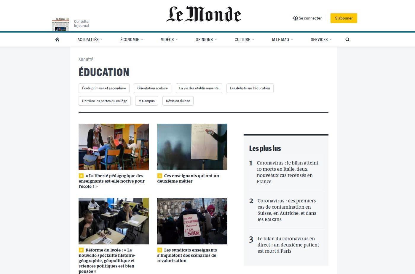 Quels supports pour se renseigner sur l'évolution du système scolaire ?