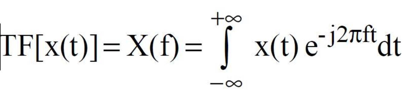 La transformée de Fourier s'exprime comme « somme infinie » des fonctions trigonométriques de toutes fréquences.