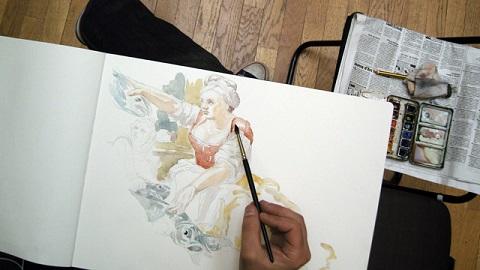 Peindre tout en finesse en apprenant les techniques d'aquarelle.