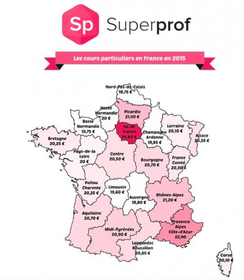 Un professeur particulier gagne plus d'argent à Paris, pourquoi ?