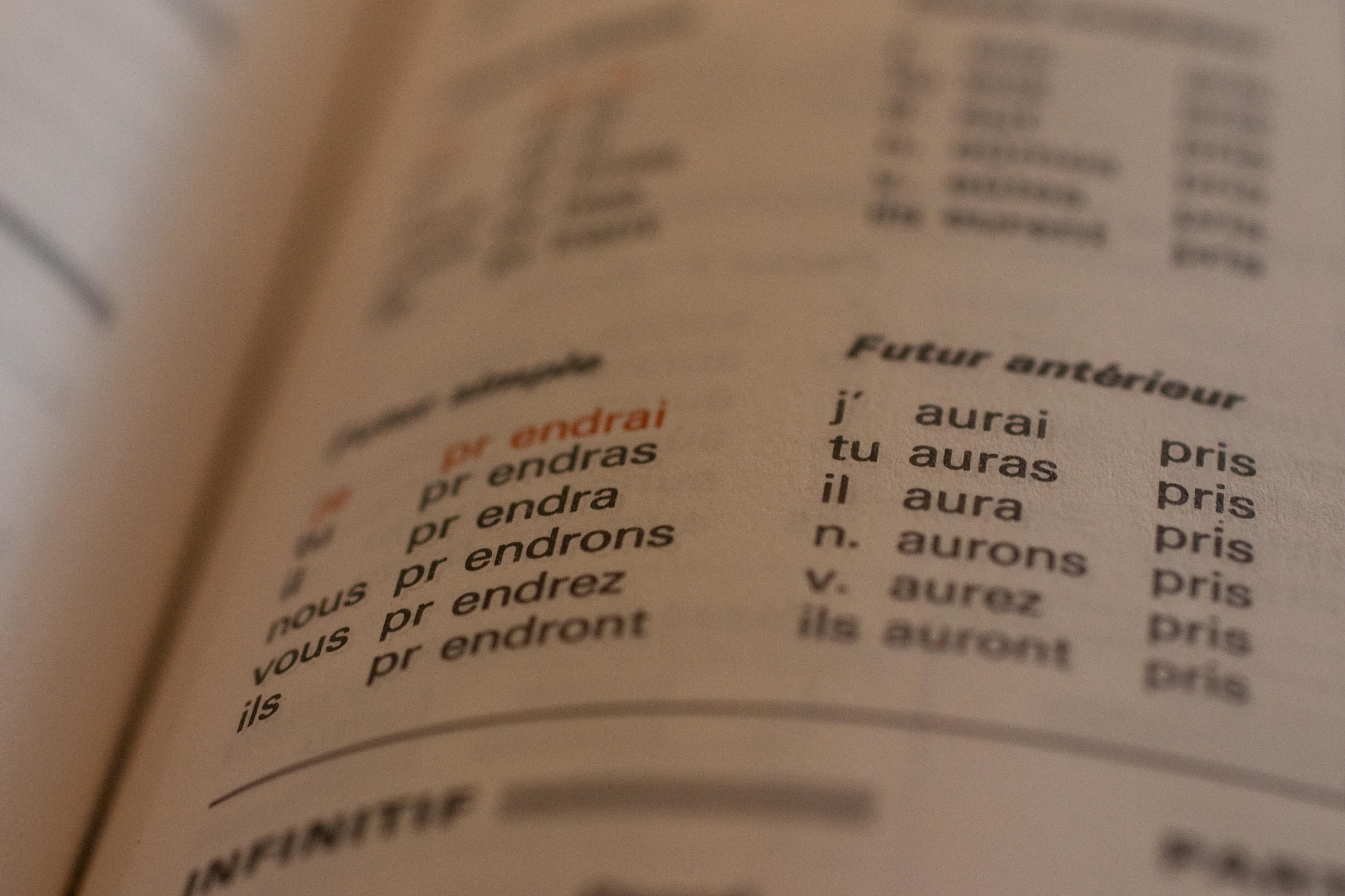 Ressortir son Bescherelle pour apprendre d'autres idiomes peut être d'une grande aide.