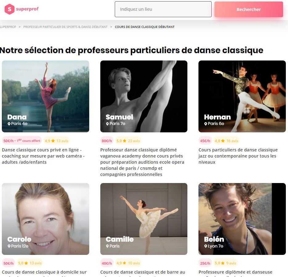 Comment trouver le bon professeur de ballet ?