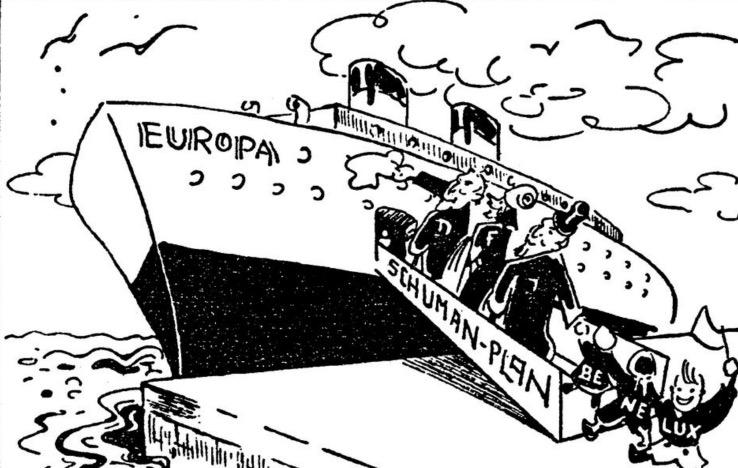 Les rapports d'amitié entre la France et l'Allemagne.