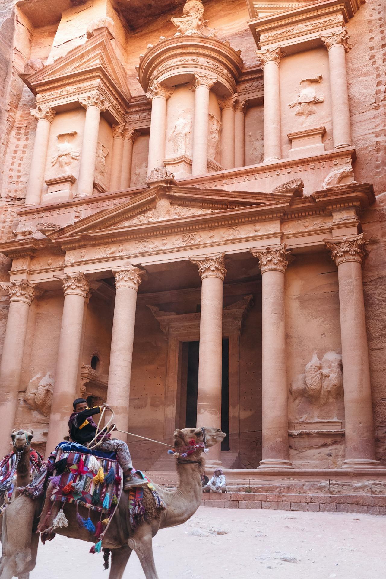 Photo de la cité de Petra en Jordanie.