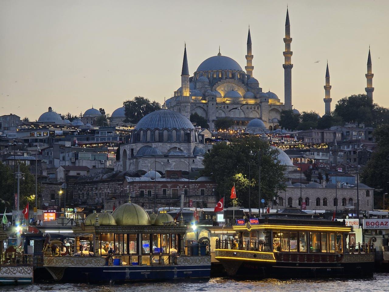 Photo de la Mosquée Bleue d'Istanbul.
