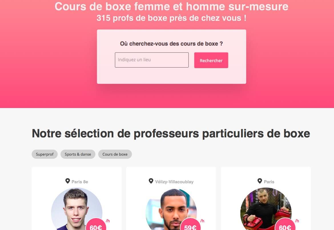 Combien coûte une leçon de boxing à domicile ?