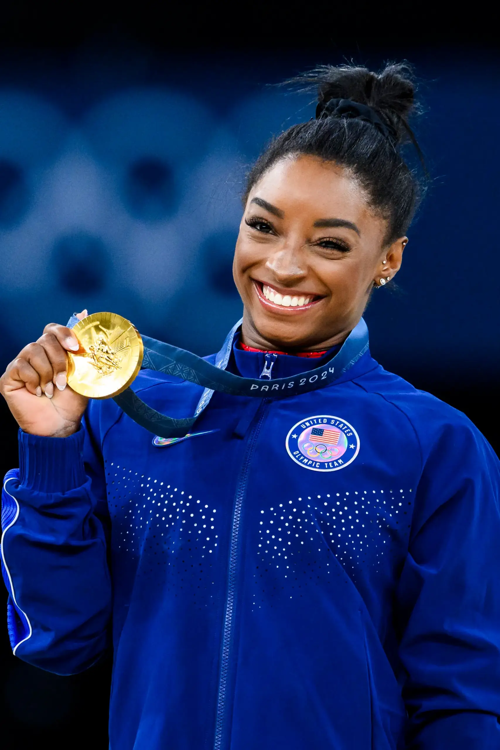 Photo de Simone Biles (crédit : Tom Weller/VOIGT/Getty Images)