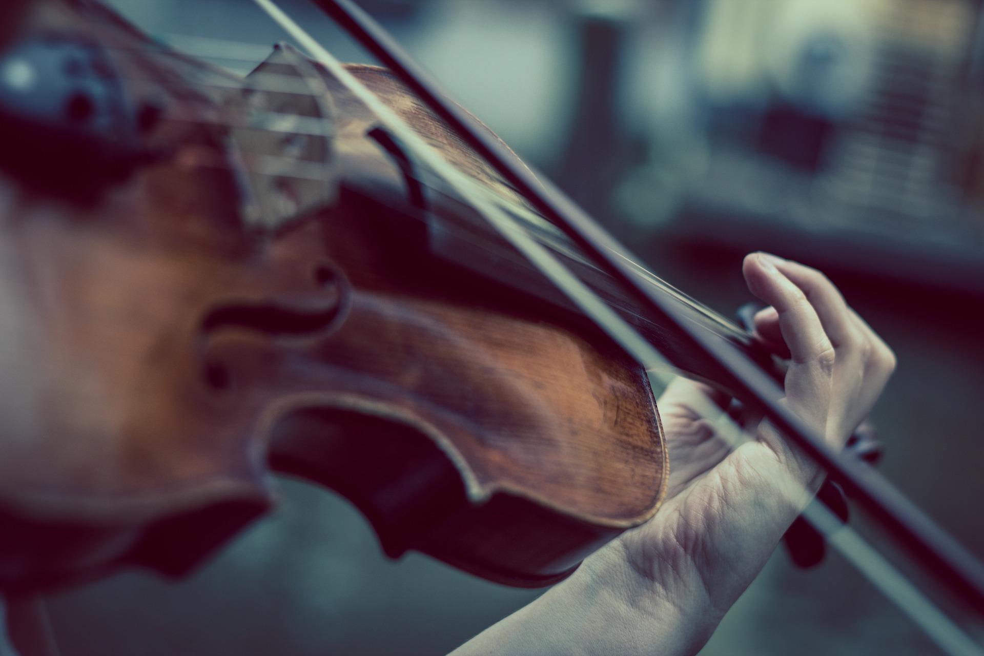 personne jouant du violon