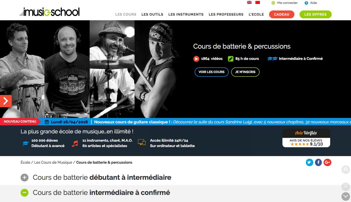Quels sont les sites en ligne pour apprendre à faire de la batterie ?