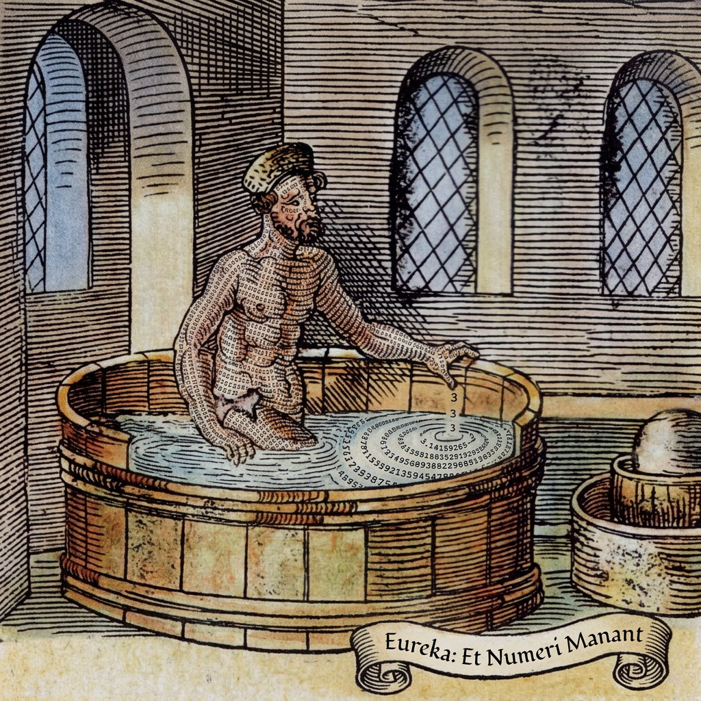 C'est en se lavant que Archimède aurait découvert son théorème.