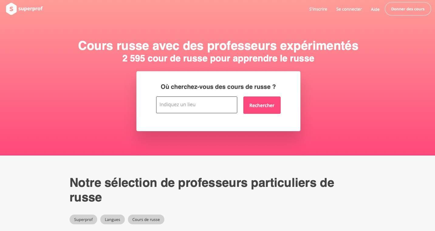 Comment se faire connaître comme prof de russe ?