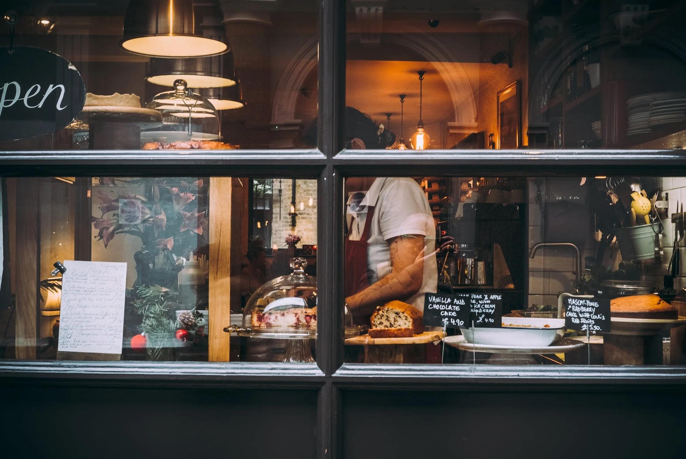 Devanture de boulangerie. 