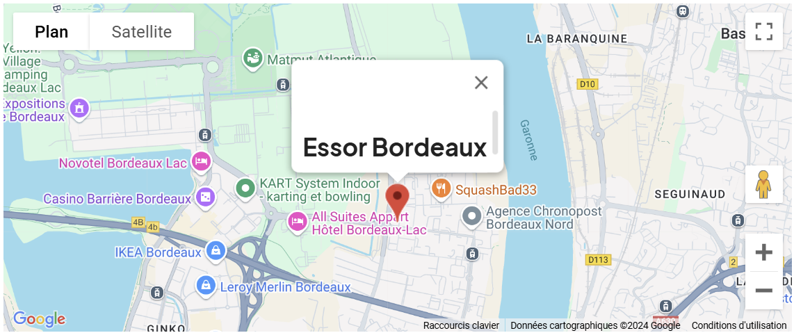 Emplacement de Essor Bordeaux pour suivre des cours de cuisine.