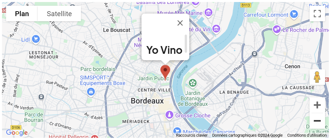 Empacement de Yo Vino à Bordeaux