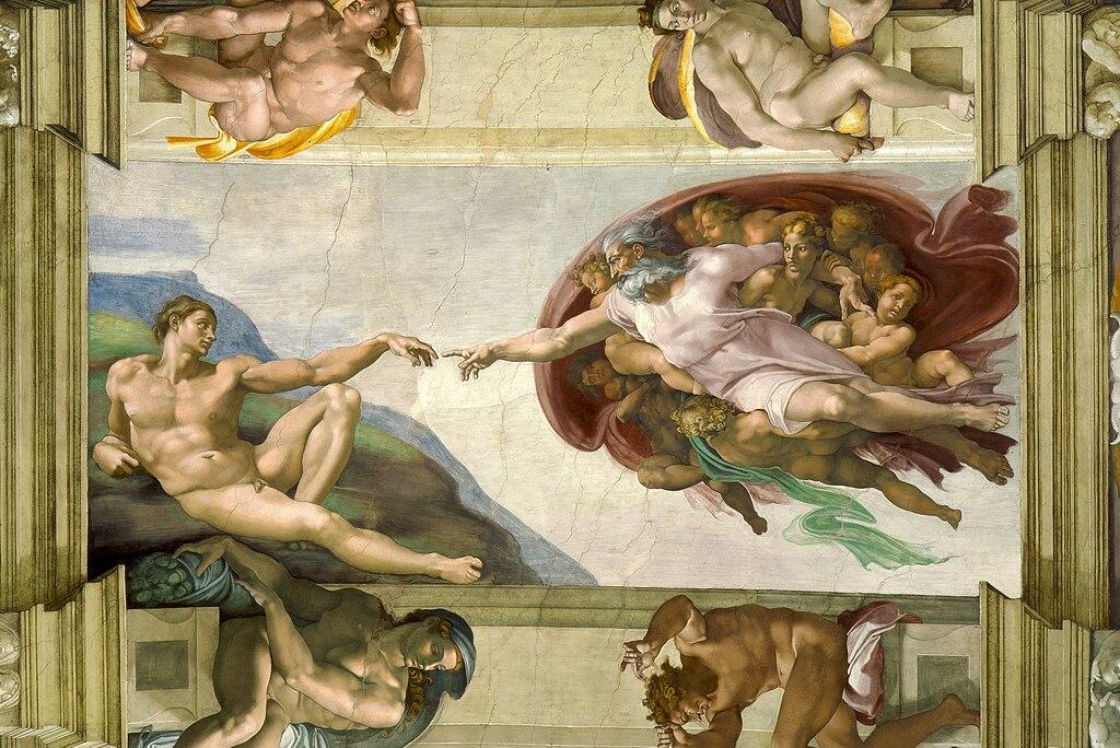 Œuvre de plafond de MIchel-Ange.