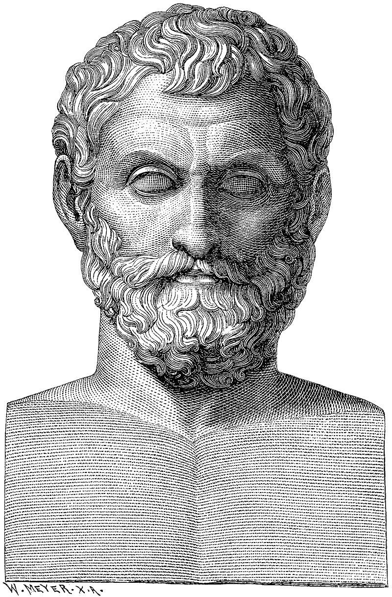 Portrait gravure de Thalès