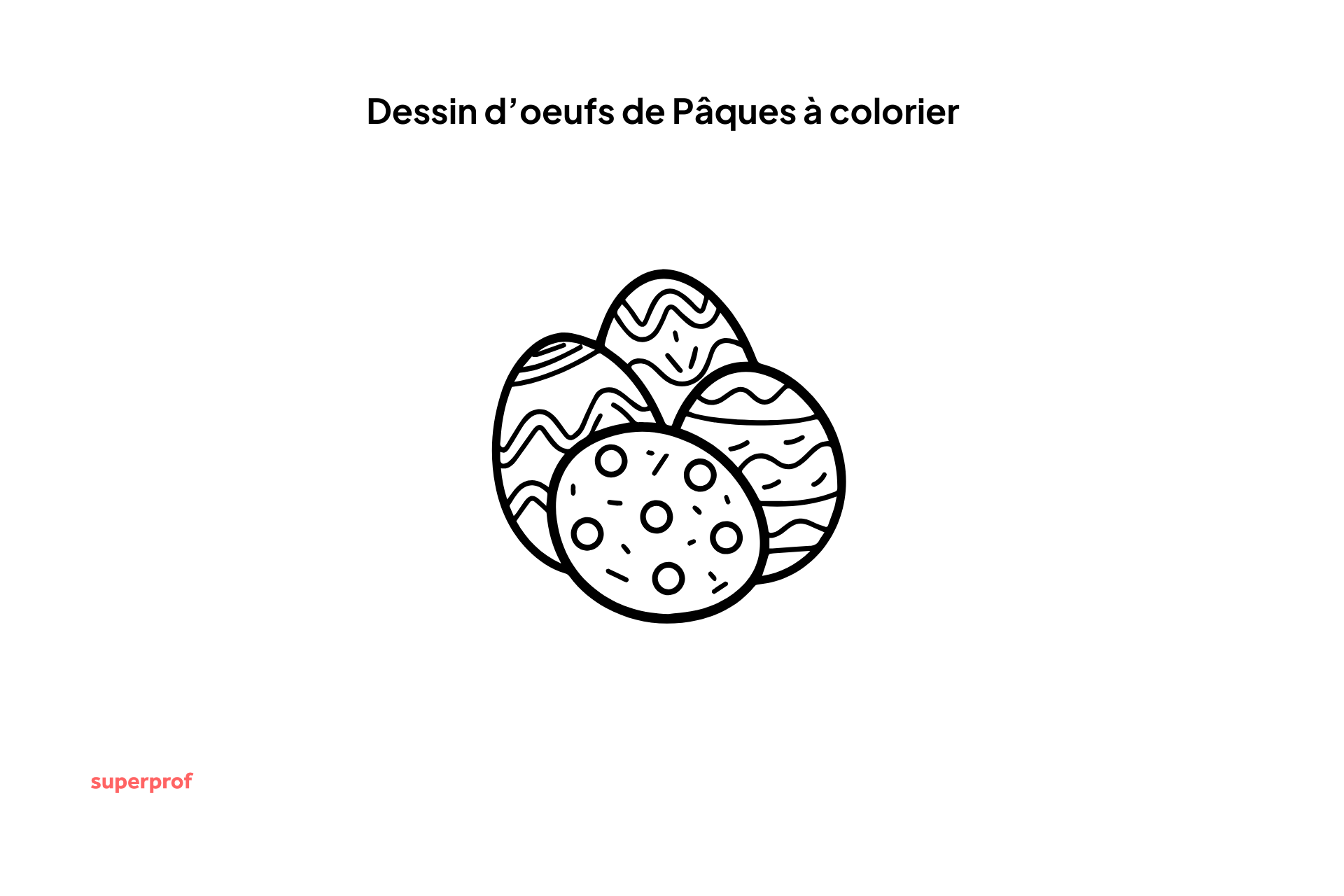 dessin oeufs de Pâques