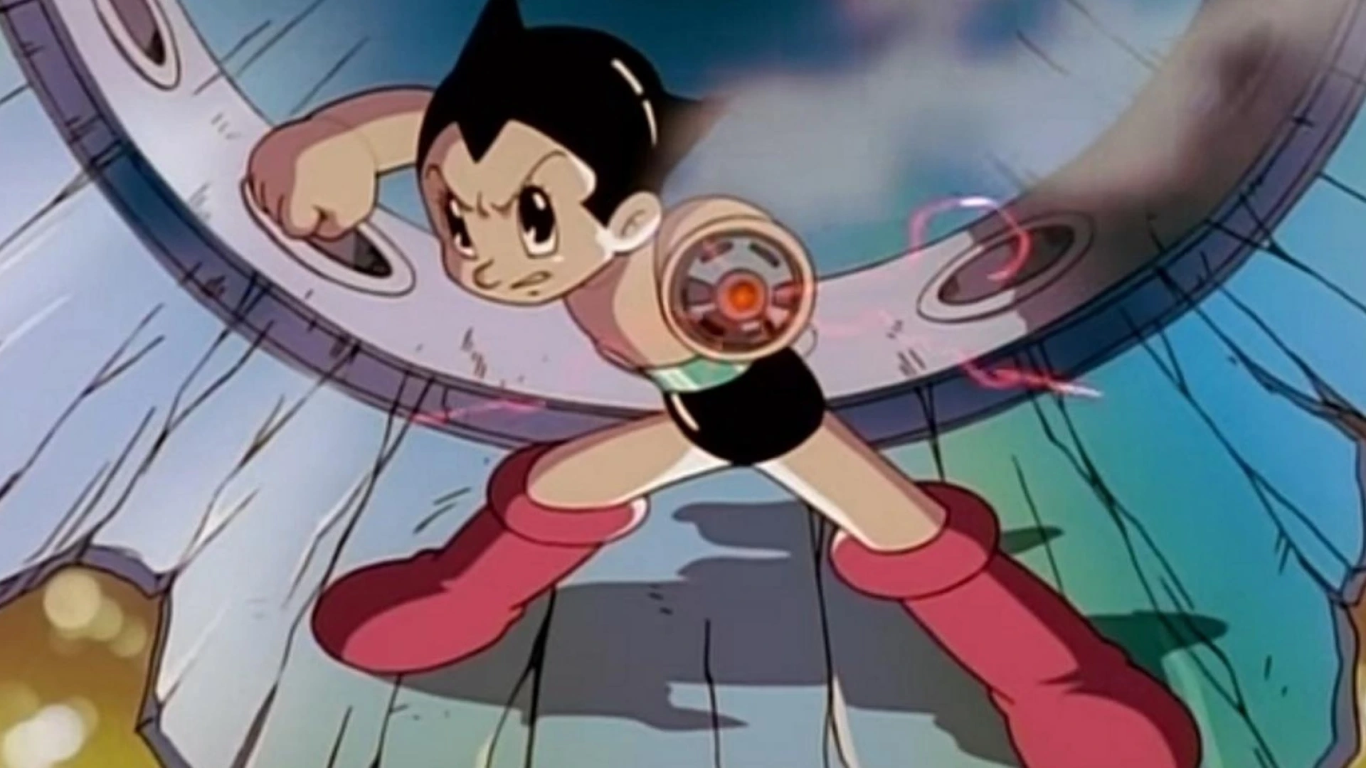 Astro boy en train de se battre