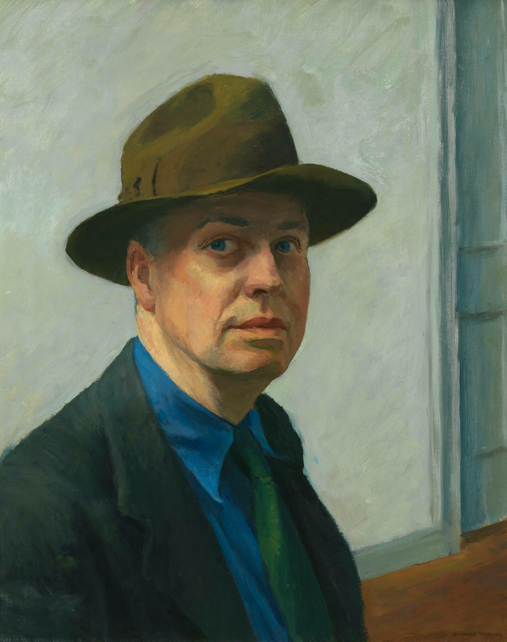 L'autportrait du peintre Edward Hopper.