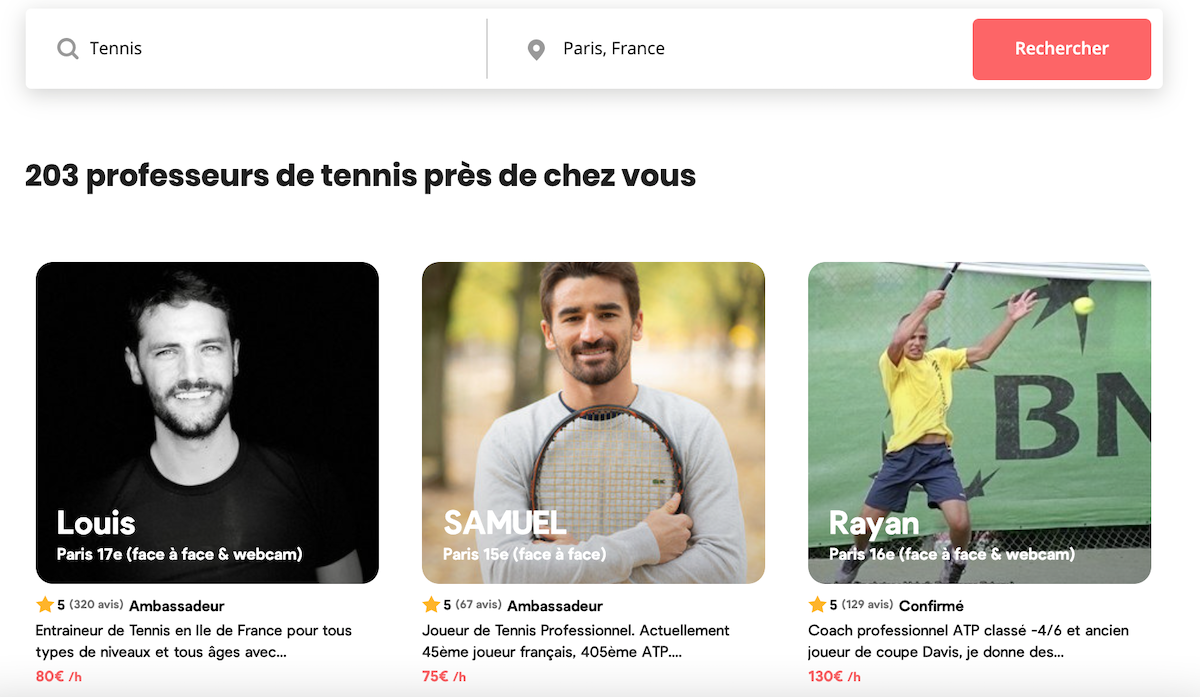 Comment devenir tennisman dans la capitale ? 