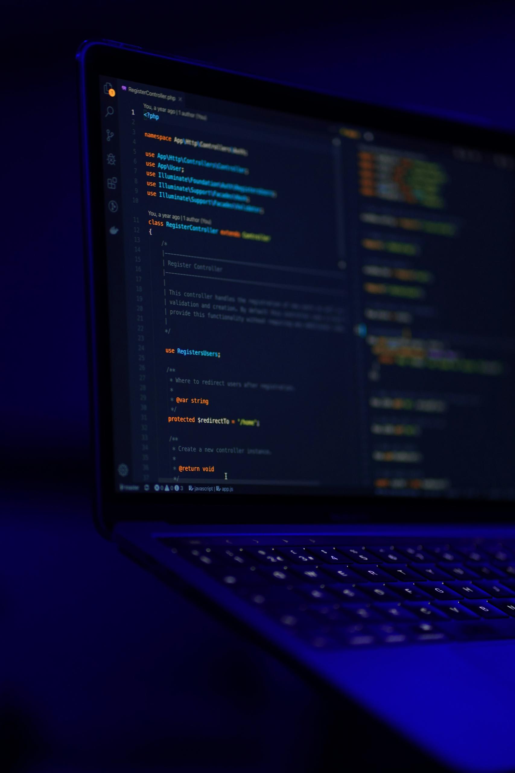 Des données informatiques sur un écran d'ordinateur.