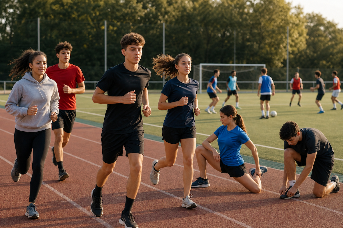 Des élèves pratiquant une activité sportive dans leur lycée, un critère de choix important pour les familles