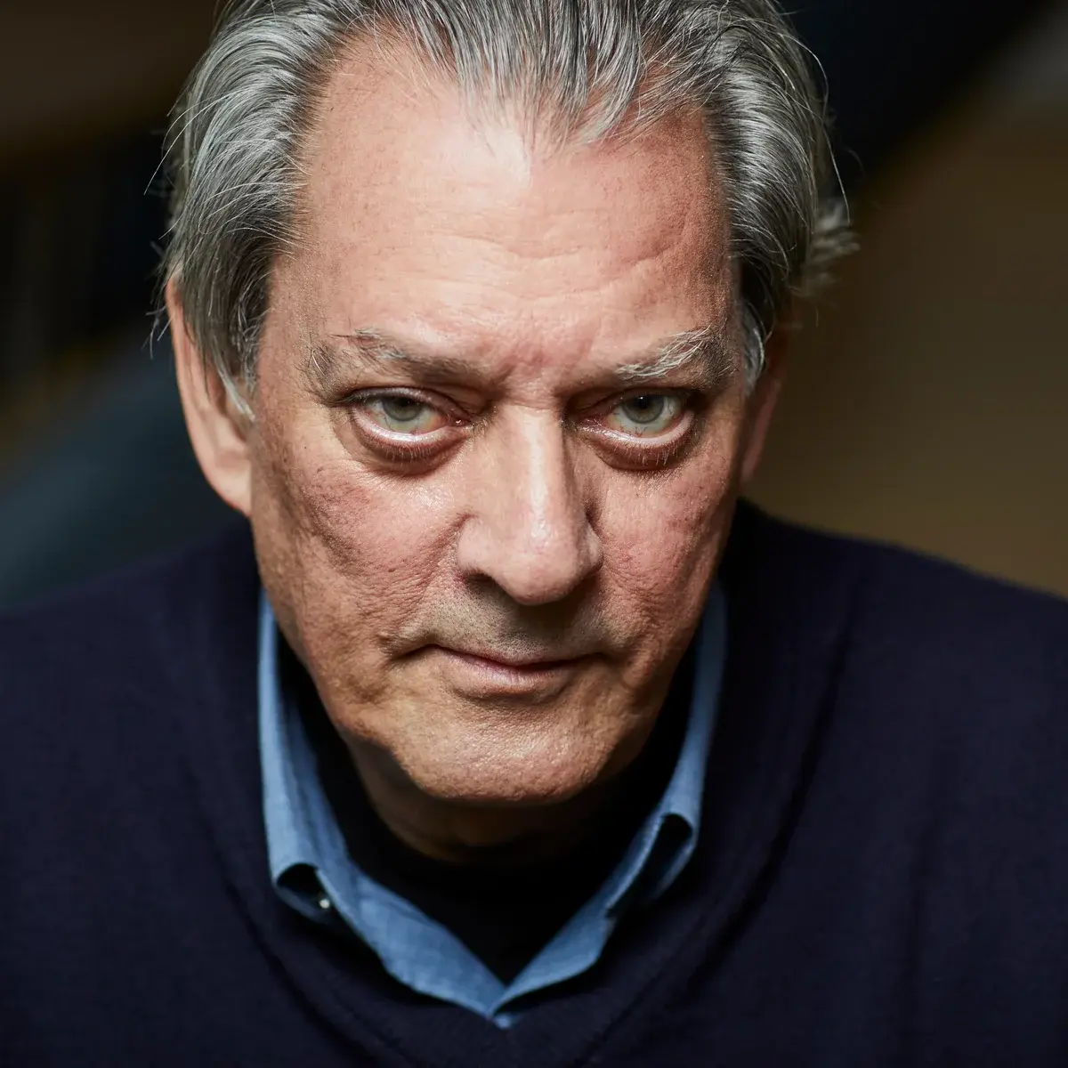 Photo de Paul Auster (crédit : Christopher Thomond/The Guardian)
