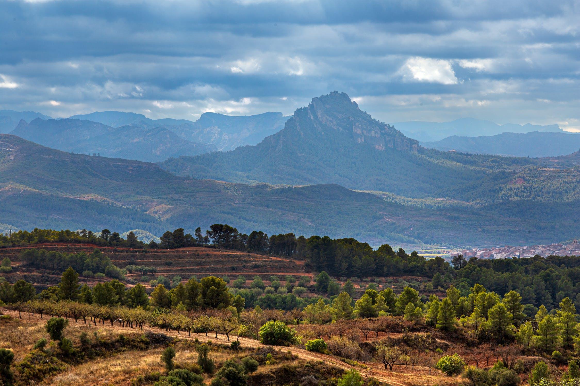 Paysage de montagne en Espagne.