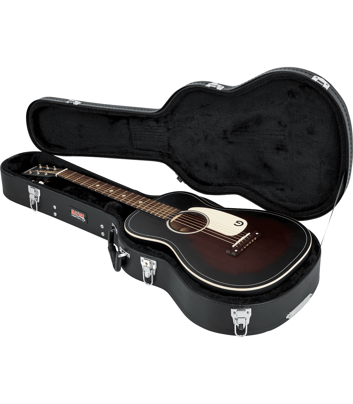 Etui avec une guitare posée dedans